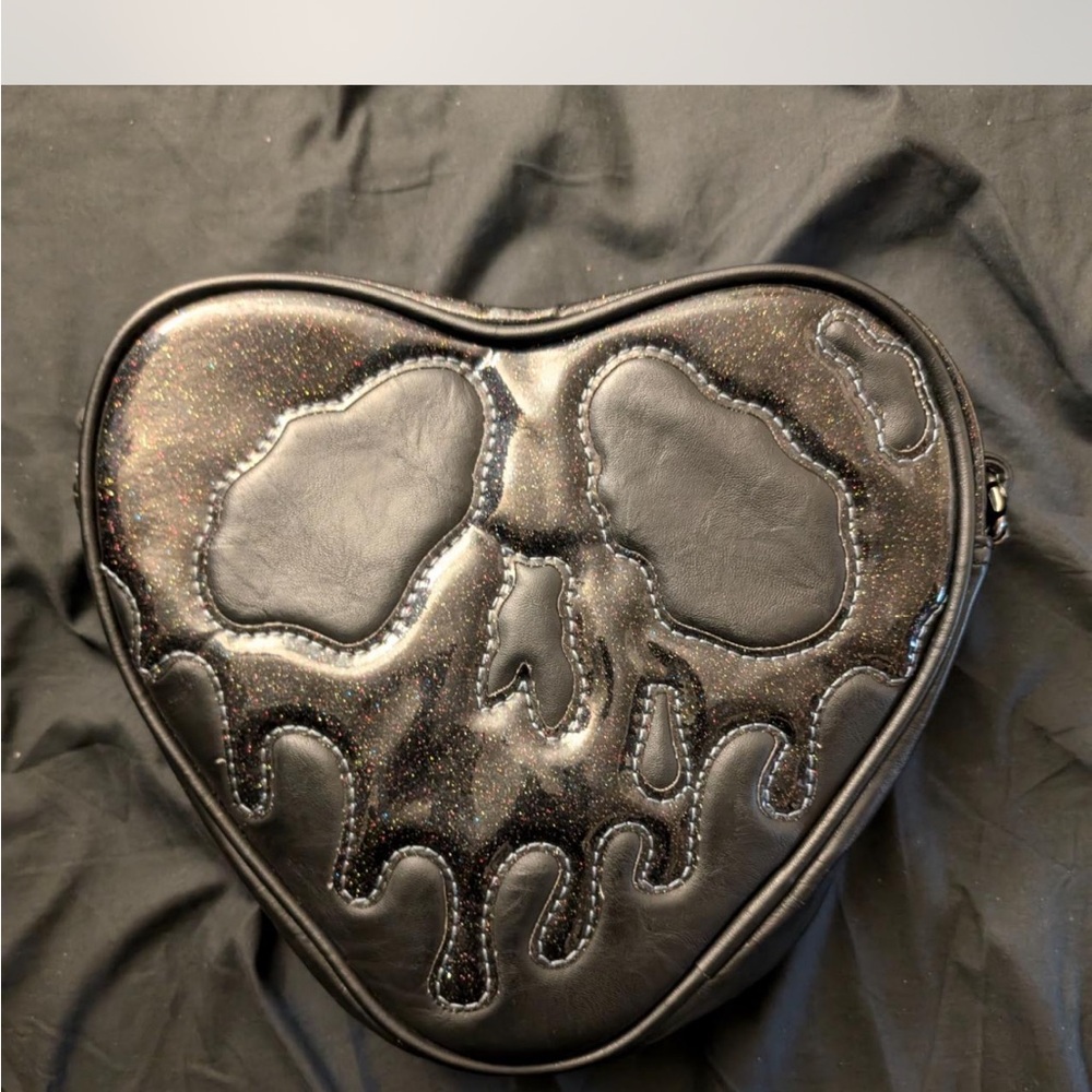 Love pain and stitches poison apple purse